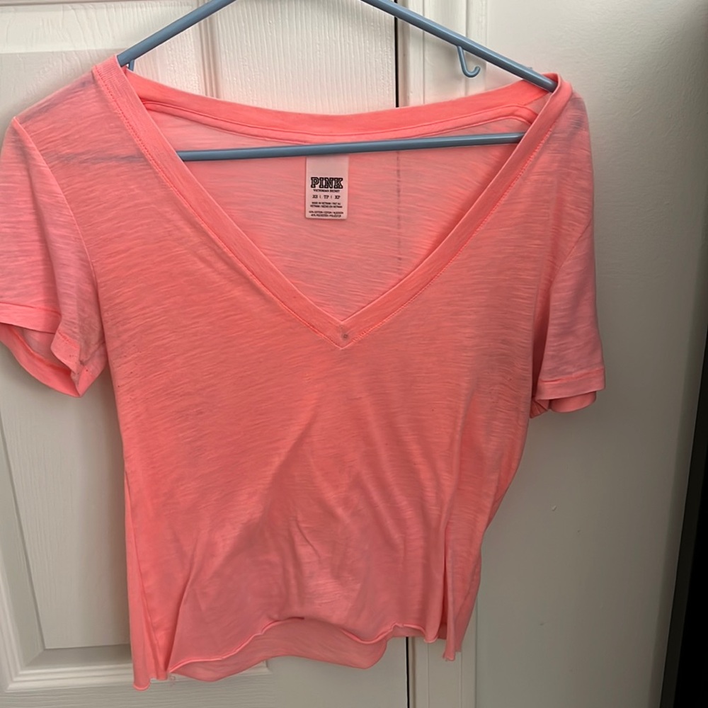 neon pink XS tee from pink